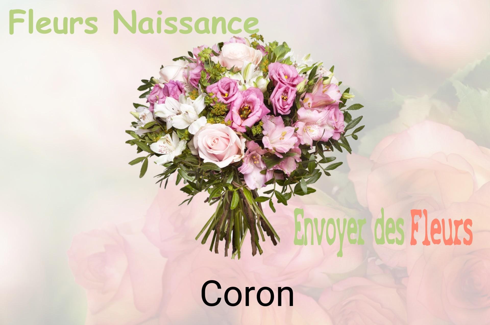Bouquet de fleurs de naissance livré à Coron